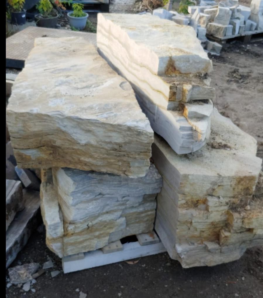 Large landscaping boulders for sale flat weathered limestone Rock